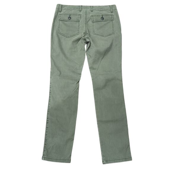 NWOT Cabi 5315 The Quest Skinny Stretch Fine Cord Army Green Pants Size 10 - Picture 3 of 9